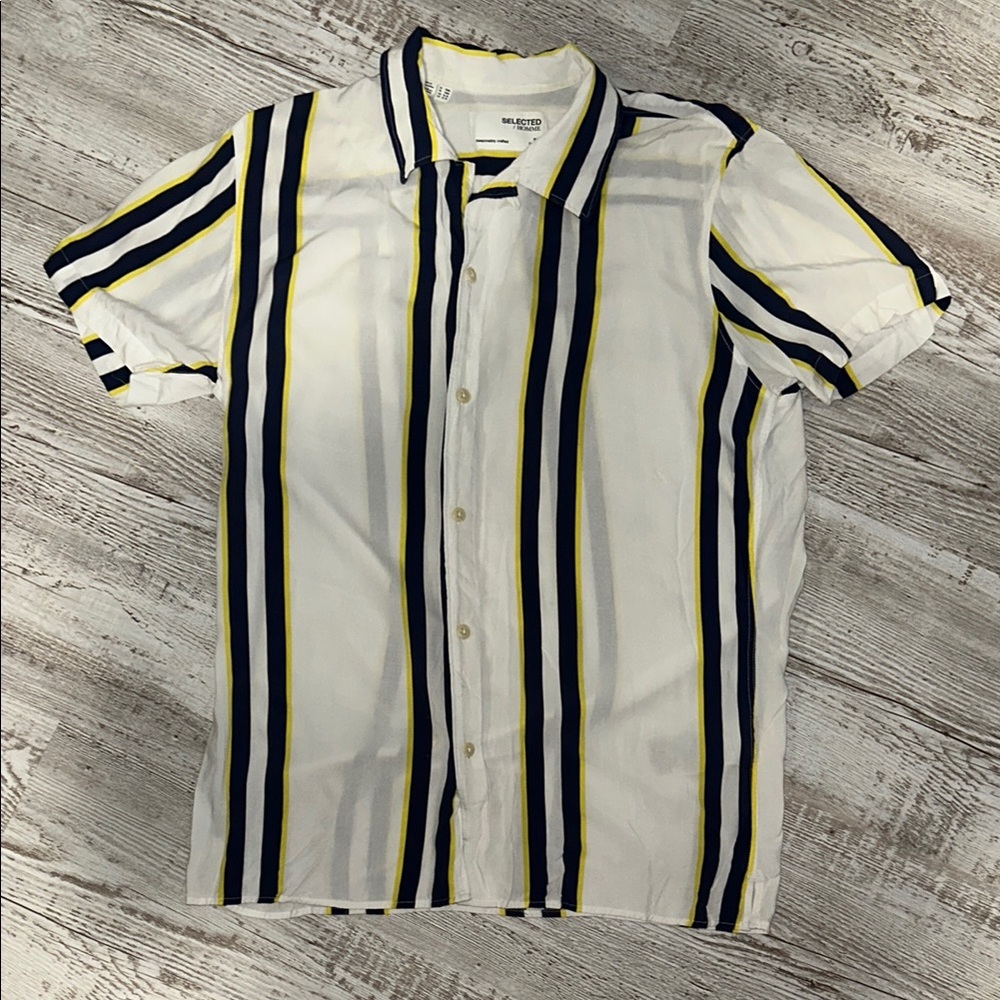 Men's Striped White Shirt by H&M